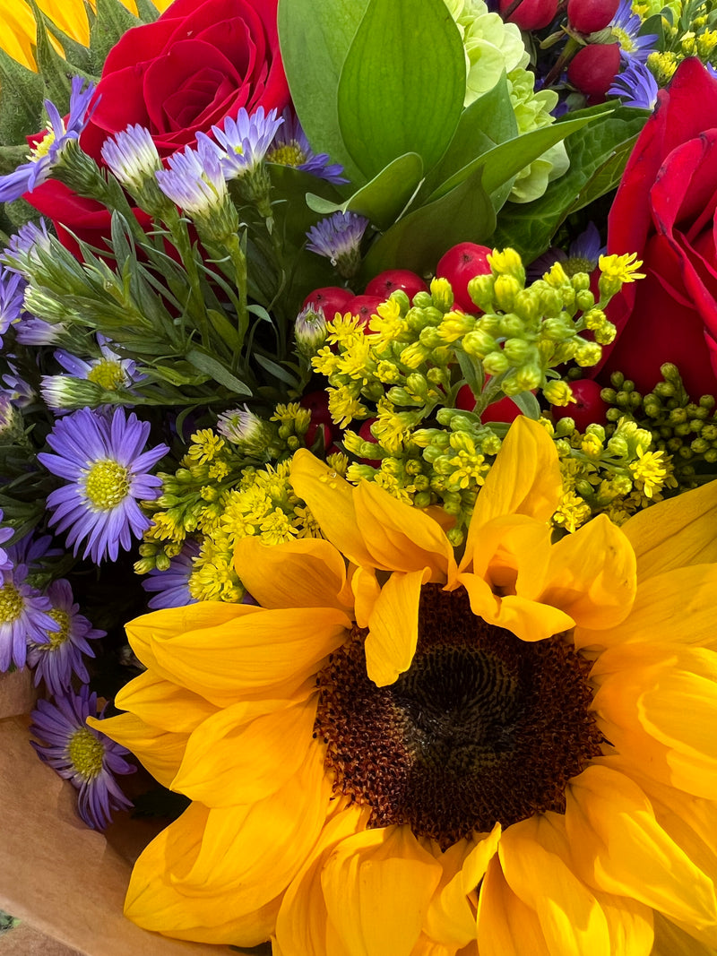 Colorful and joyful Fall bouquet