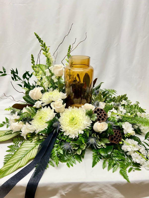 Arrangement funéraire pour urne Le doux souvenir